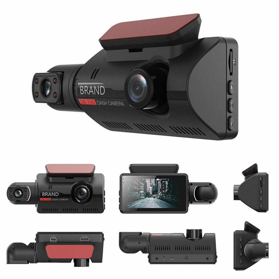 1080P 3″ Dual Lens Car DVR Rearview Video Dash Cam Recorder Camera Night Vision