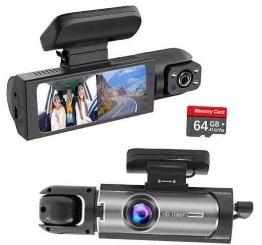 Dashcam Front and Inside,Car Camera Dash Cam for Cars,Driving Recorder dark