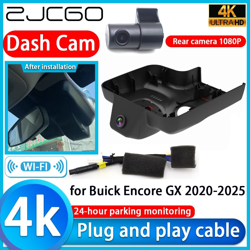 Plug and Play 4K HD 2160P Wifi DVR Dash Cam Camera for Buick Encore GX 2020-2025