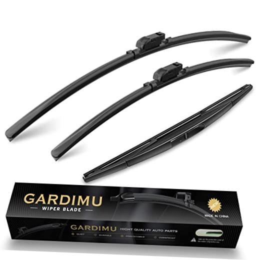 Front and Rear Windshield Wiper Blades, 3 Pcs 2018-2023 For Subaru Crosstrek