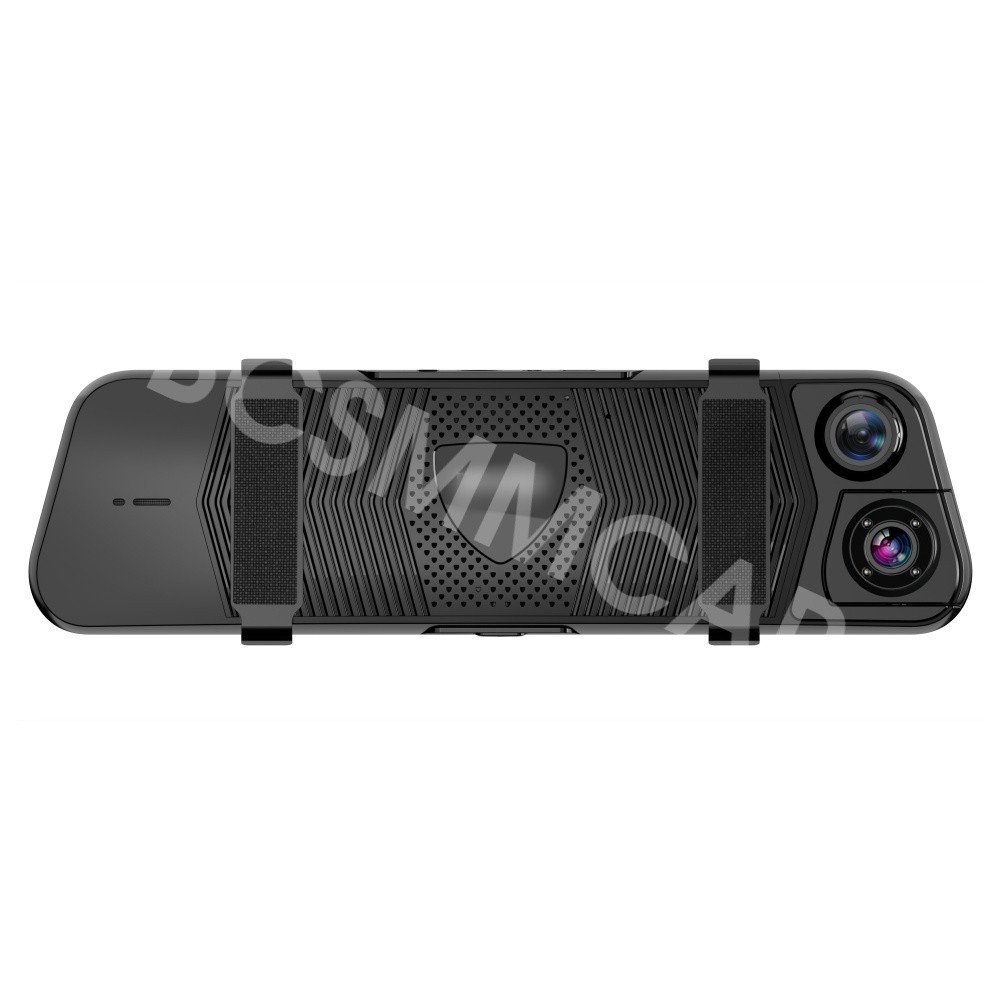 9.66in Dash Cam 3 CH Mirror Car DVR Video Recorder Camera Night Vision G-Sensor