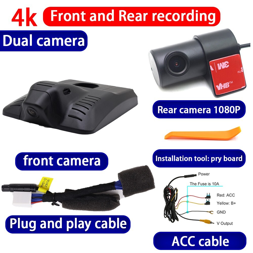 4K Wifi DVR Dash Cam Camera for Toyota Auris Corolla E210 Suzuki Swace 2018-2025
