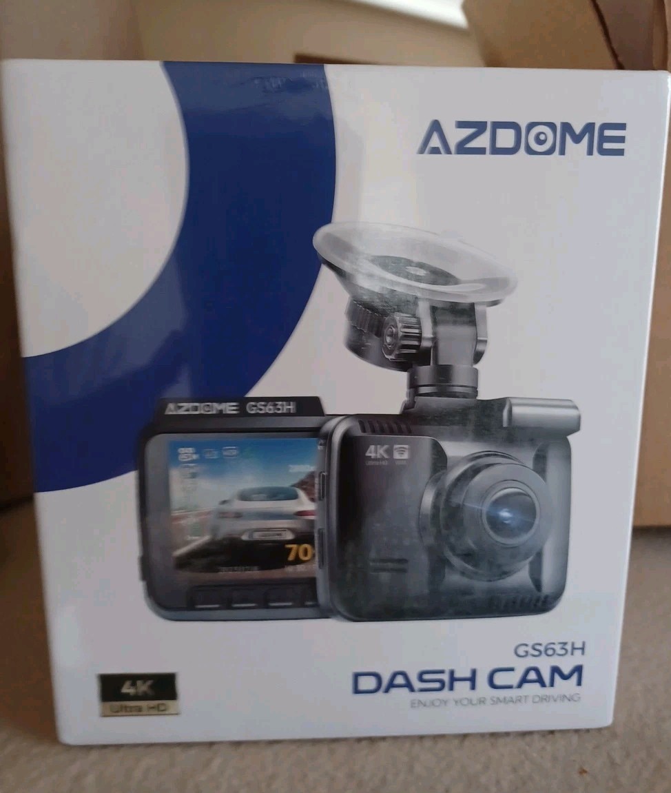 Dash Cam AZDOME 4K Ultra HD With GPS Tracking Model GS63H Pro – Black