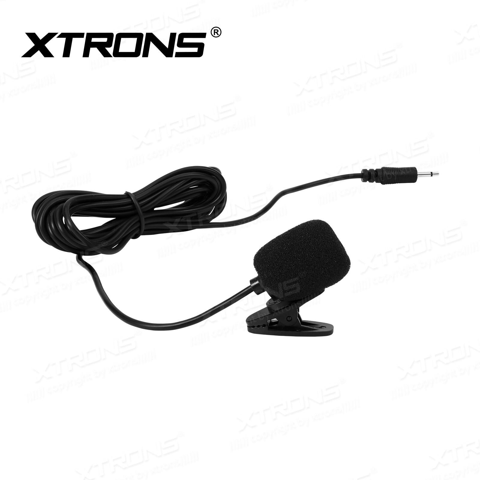 Lavalier Clip-on Microphone For Pioneer Sony JVC Car Head Unit with 2.5mm Connec