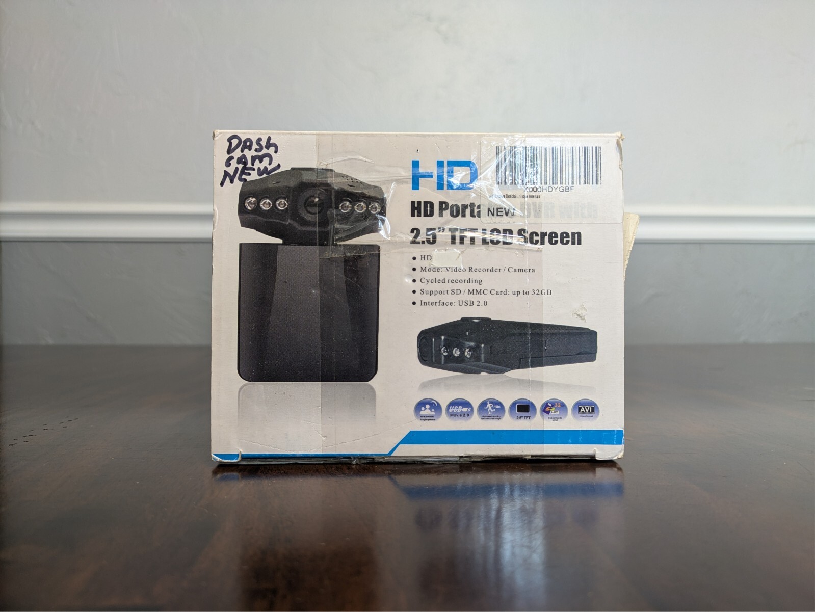 HD Portable Dash Cam Dashcam DVR with 2.5″ TFT LCD Screen