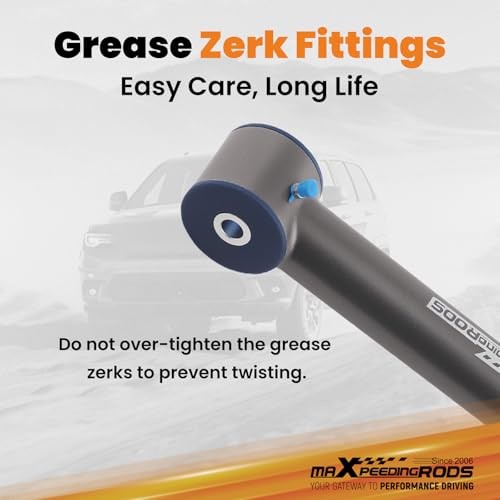 maXpeedingrods Adjustable 0-8″ Rear Upper Control Arms for Jeep Wrangler Gray