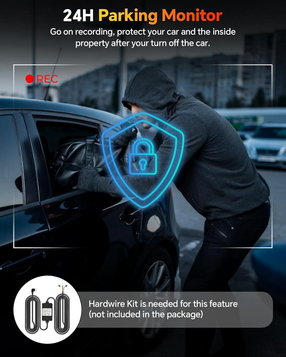 Elevate Your Vehicle Safety: 1080P Dash Cam with 3 Channels & Loop Recording