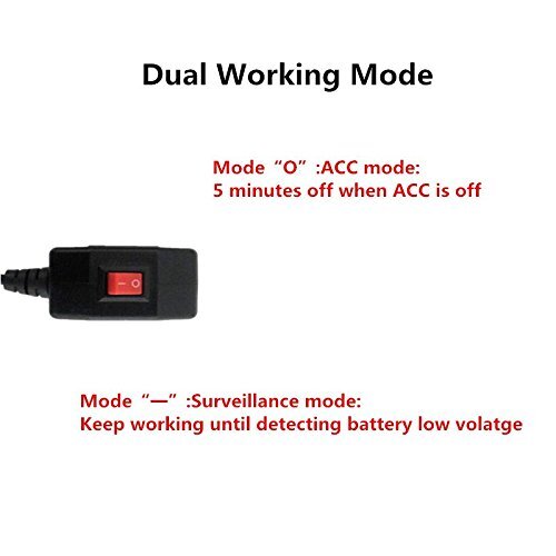 Universal OBD Power Cable for Dash Camera24 hours Surveillance/ACC mode with …