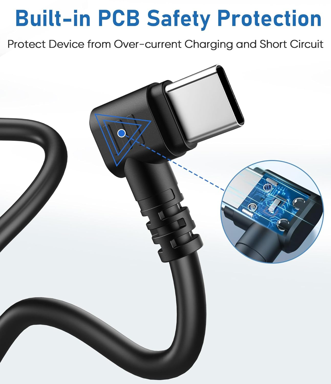 Dash Cam Power Cord,(15Ft USB Type-C)Thicker Shielded USB C Dashcam Charger Cabl