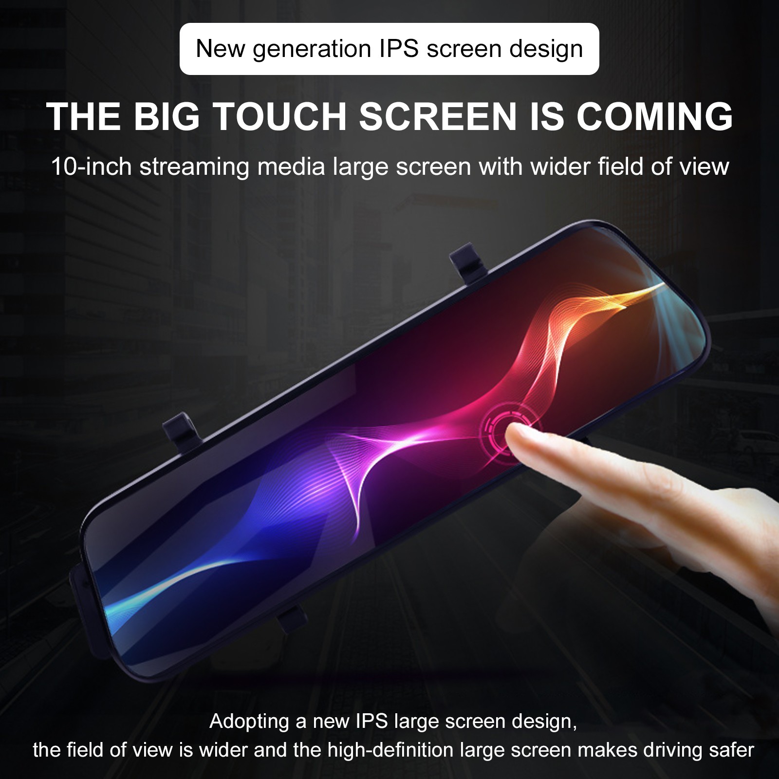 32GB Rearview Mirror Car DVR Dual Dash 1080P HD Camera Front Rear Video Recorder
