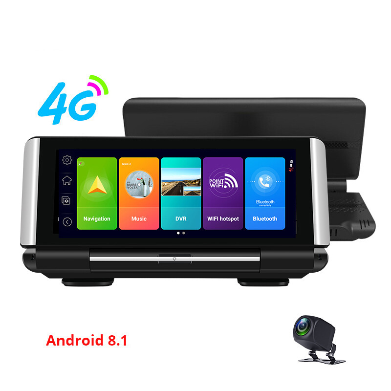 7inch 4G Android 8.1 Car Dvr WIFI GPS FHD 1080P Video Recorder Dual Lens Dashcam