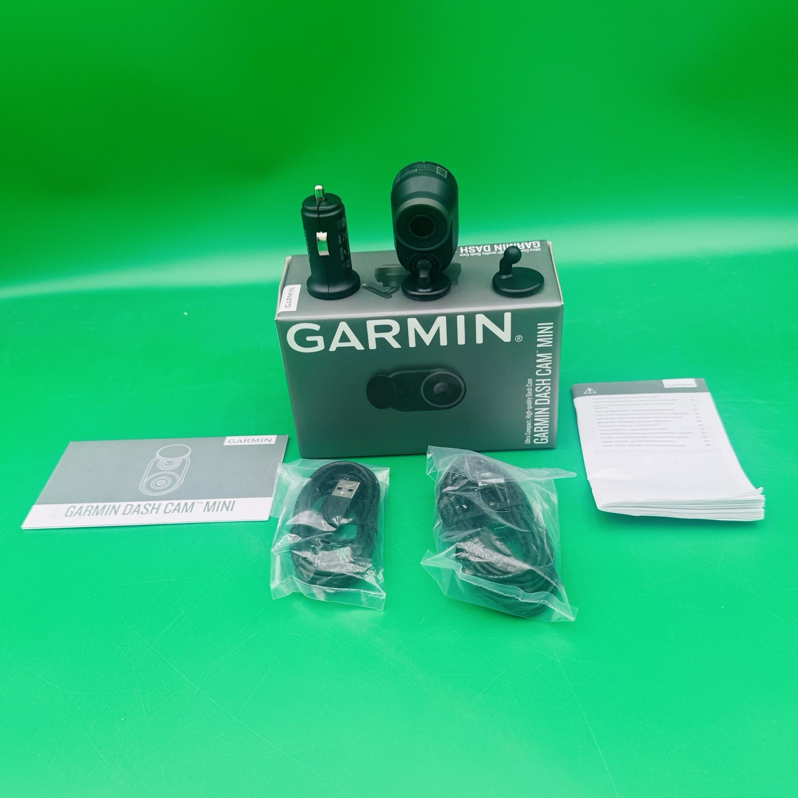 Garmin Dash Cam Mini 1080p HD Dashboard Camera Complete Open Box w/ Charger
