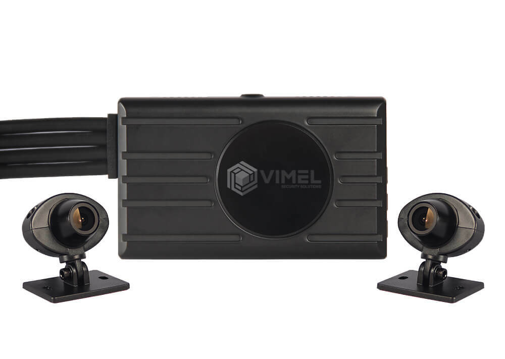 Vimel Motorbike 64GB Dual Camera WIFI Super Capacitor Hardwired Kit Security