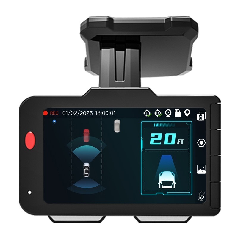 VOXX By Gentex ACADC5 4K AI Dash Cam w/Front & Rear Cam + Parking Mode Upgrade