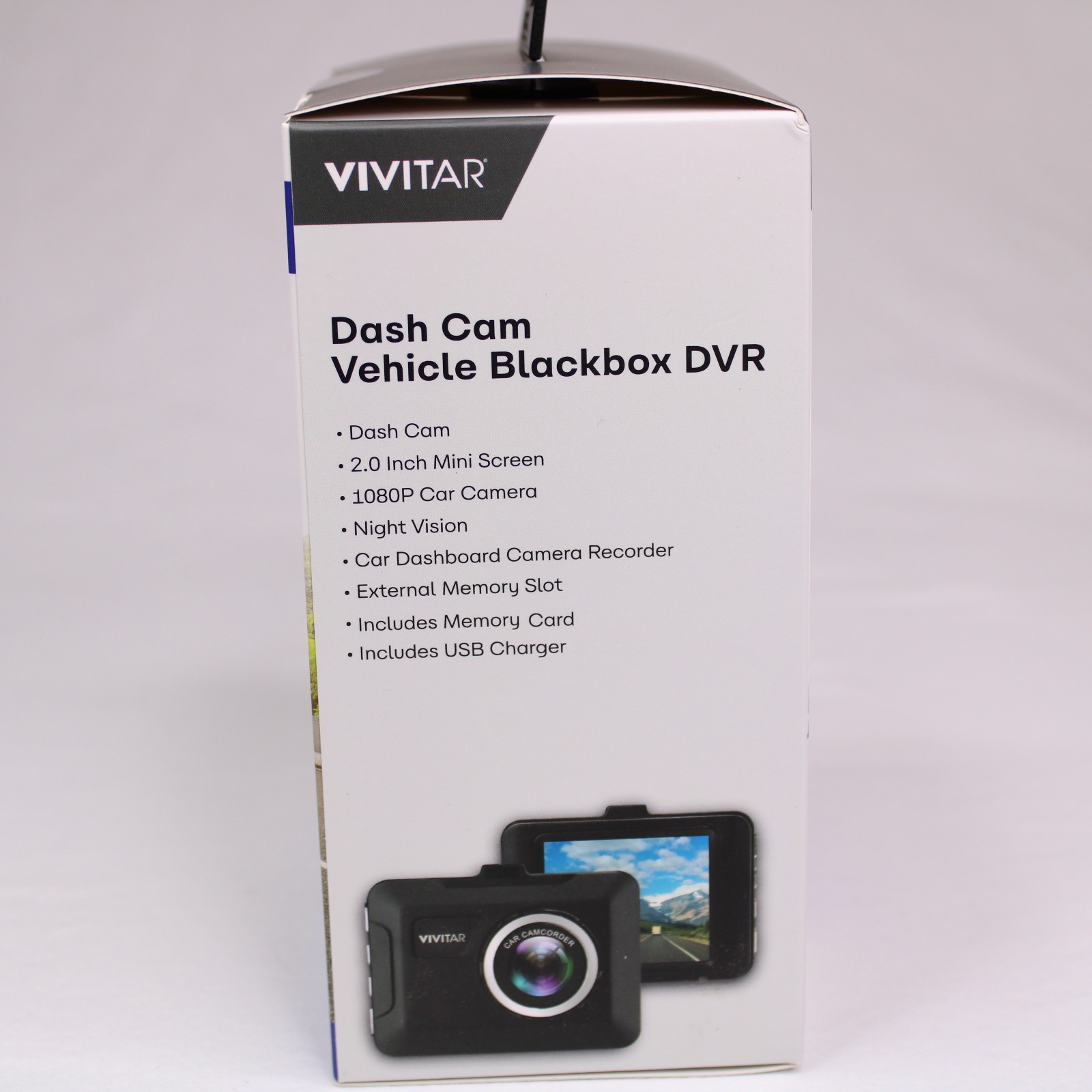 New/Sealed Vivitar Dash Cam Vehicle Blackbox DVR 1080P HD Night Vision 2.2 Inch
