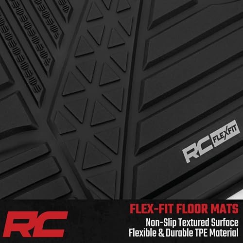 Flex-Fit Floor Mats for Ram 1500 (2025-2026) Crew Cab – Front & Rear Set,