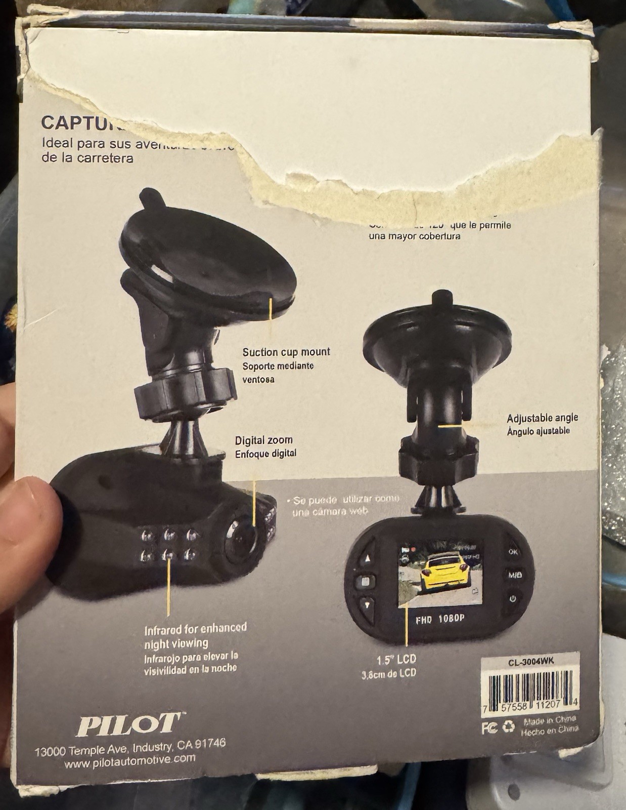 Dash Cam Ripped Box But Never Used Or Opened