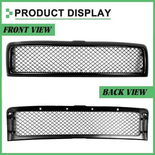 Grille Compatible For Dodge Ram 1500 2500 3500 Mesh Front Grille 1994 1995