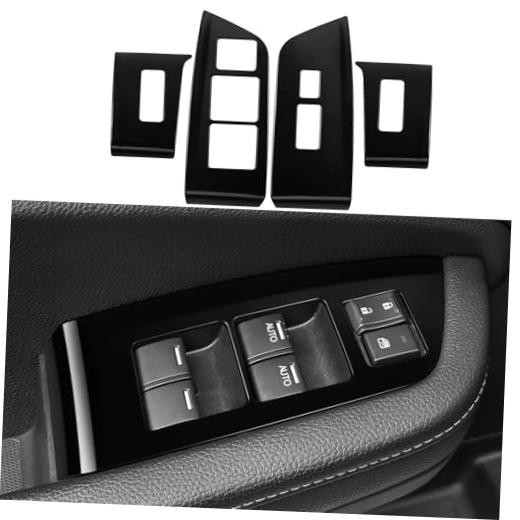 4PCS Inner Window Switch Panel Cover Compatible for Honda 2024-2026 Ridgeline