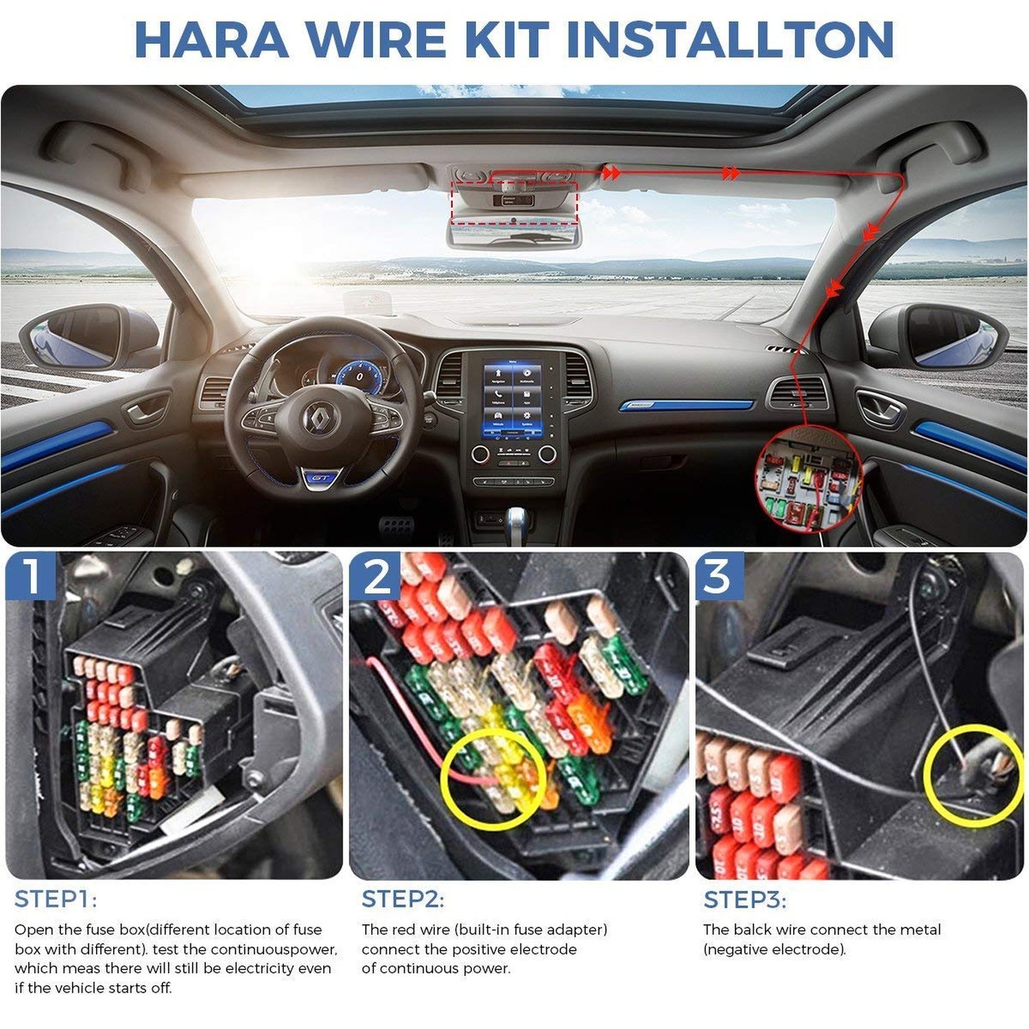 Dash Cam Hardwire Kit, for Garmin 010-12530-03 Power Cord,for Garmin Dash Cam…