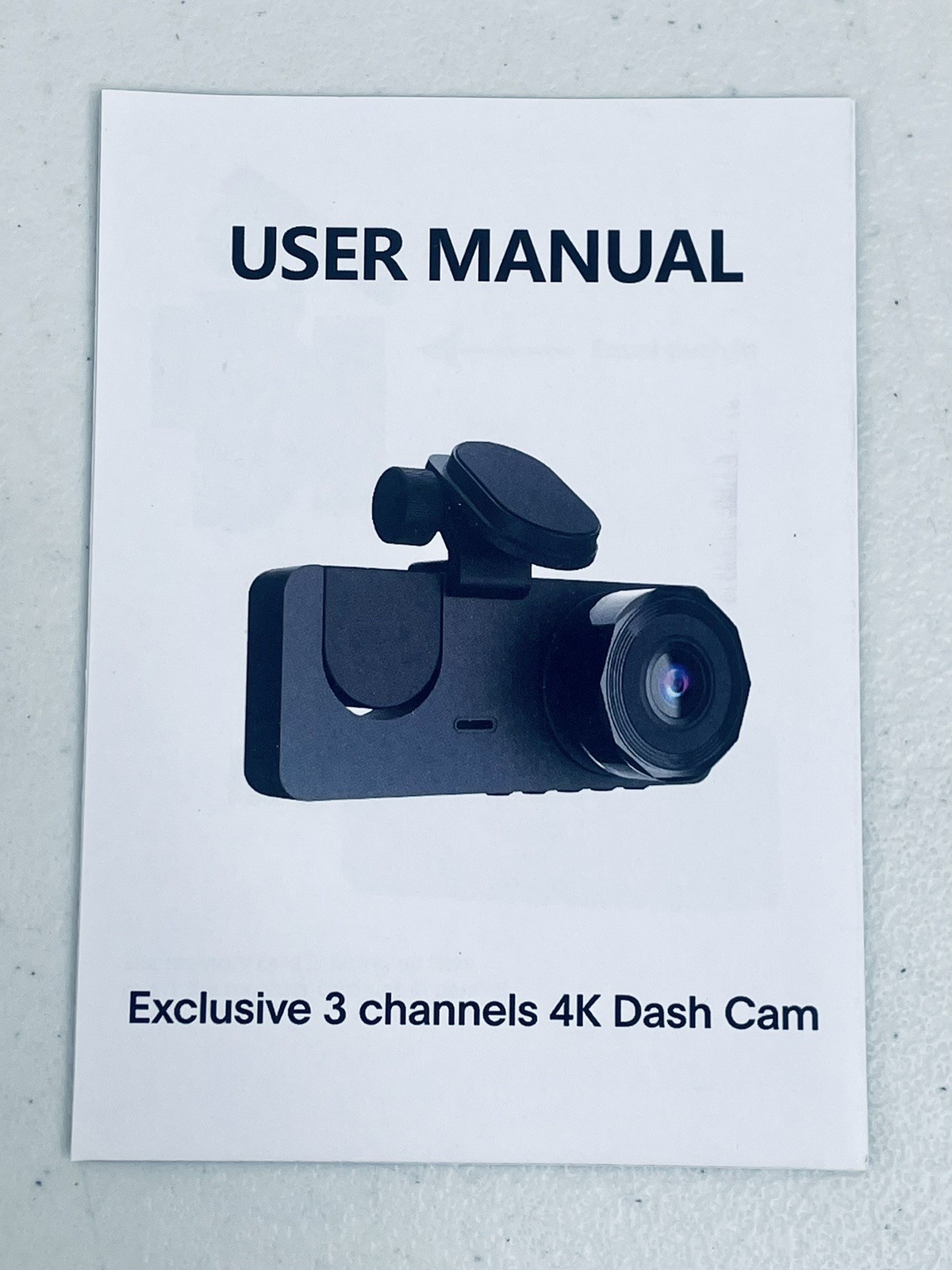 Dash Cam, 3 Channel Dash Cam, 4K+1080P Dash Cam Front and Inside Triple Dash Cam