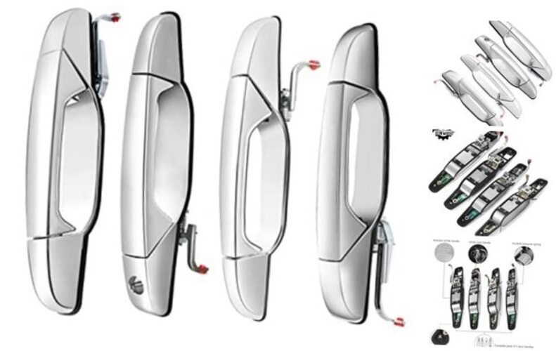 Pack of 4 Exterior Front/Rear Front & Rear Right Passenger & Left Driver Sides