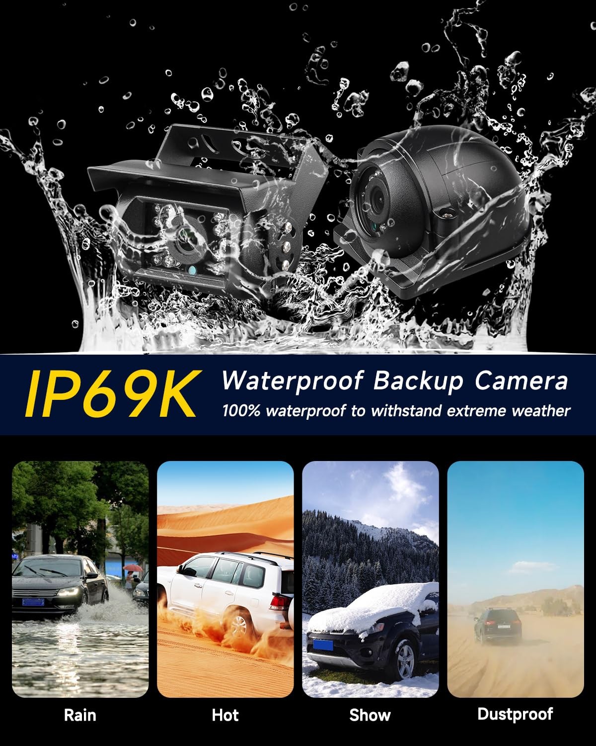 4 Channel 1080P H.265 Dual 512 GB Vehicle Car Mobile DVR System Video Recorde…