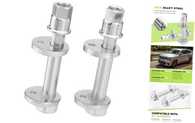 Rear Toe Link Alignment Bolts Kit, 06508486AA Compatible with Chrysler 200 11