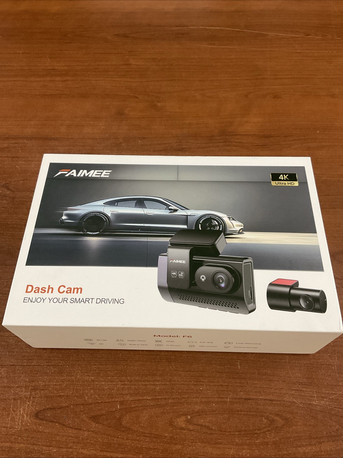 FAIMEE 4K Dual Dash Cam Front and Rear with GPS Upgraded 5.8G WiFi Night Vision