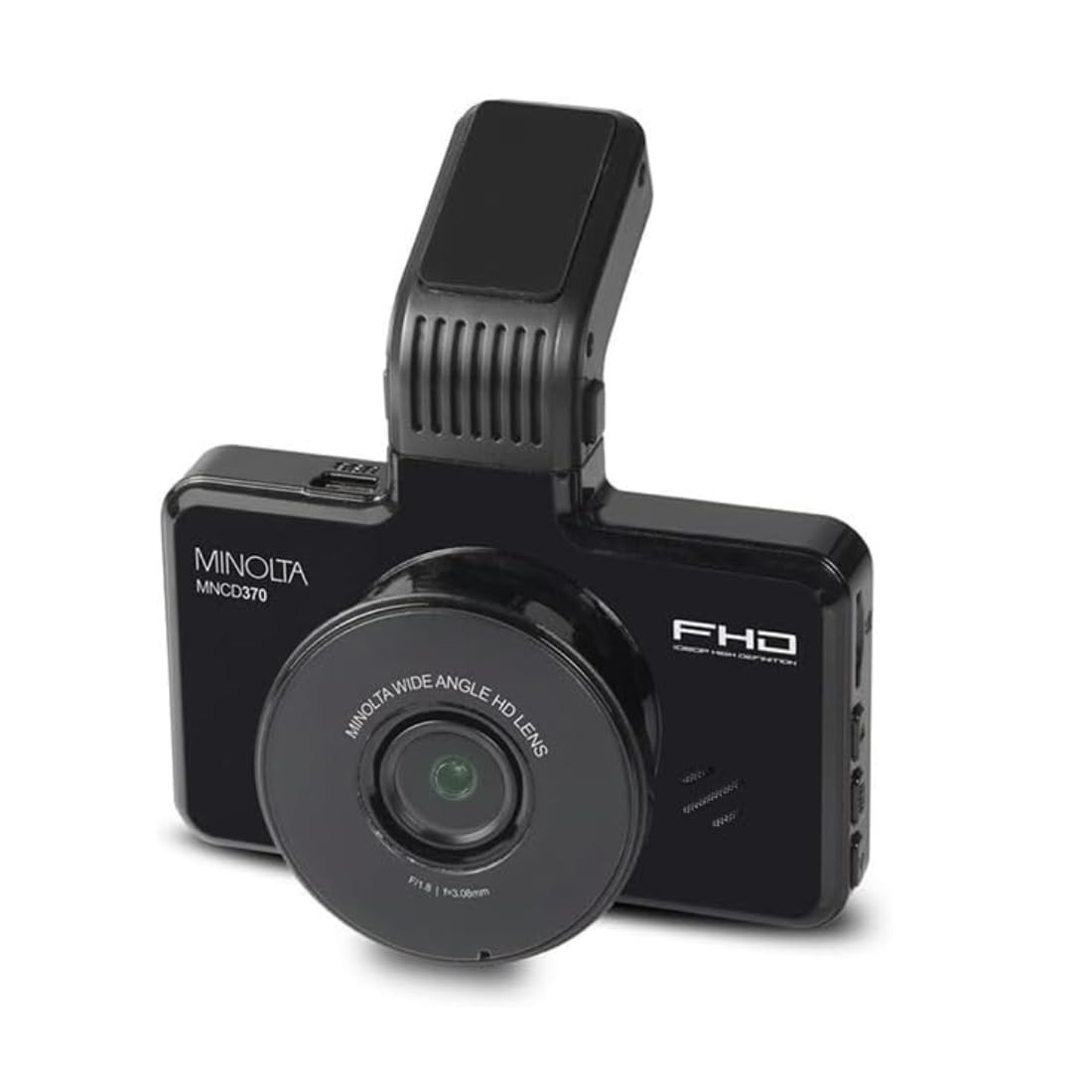 Minolta MNCD370 Full HD Dash Cam 120 Wide Angle Loop Recording with G Sensor