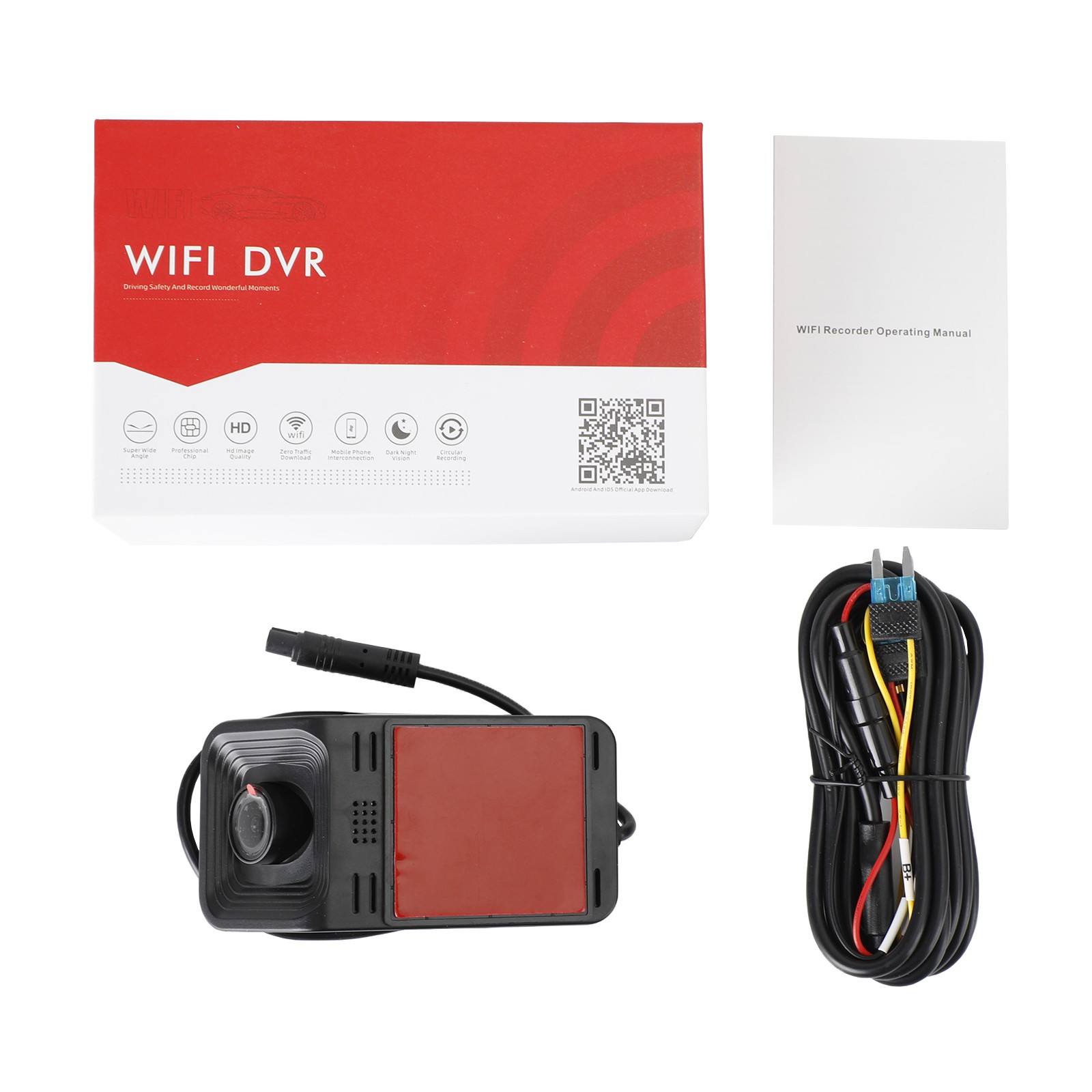 130° Wide Angle 1080P Wifi Car DVR Front Dash Camera Video Recorder G-Sensor