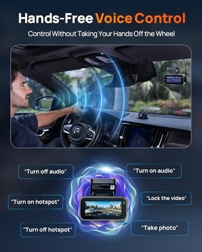 A810 Lite 4K Dash Cam Front and Rear, 5GHz Wi-Fi 6 DashCam, Car Camera 4G LTE Re