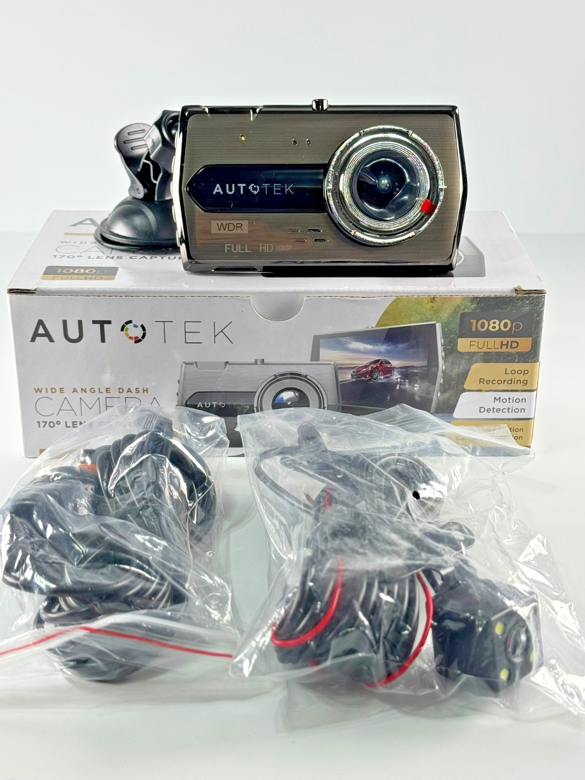 Autotek Full HD 1080p Wide Angle Dash Car Camera