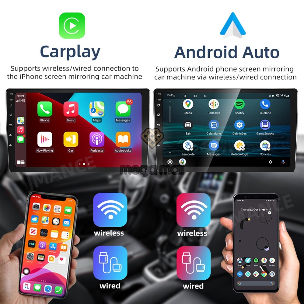 FOR FORD PX RANGER GPS SATELLITE NAVIGATION BLUETOOTH HEAD UNIT REPLACE CARPLAY