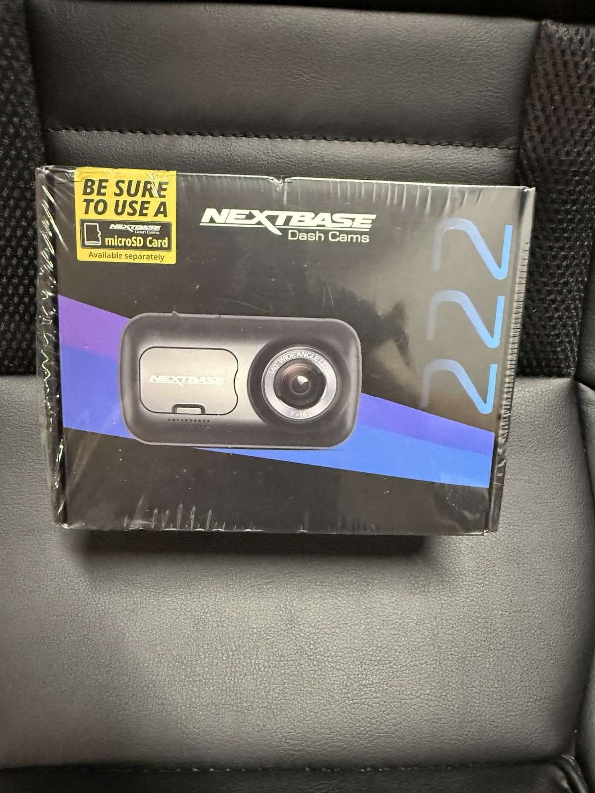 Nextbase 222 Compact Dash Cam in Black 2.5″ HD IPS Screen, 1080p Full HD