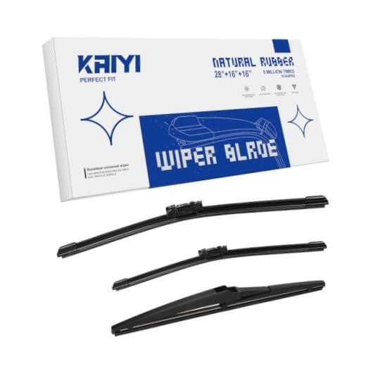 3 Windshield wipers Compatible with Toyota Prius 2016-2022 For Prius 2016-2022