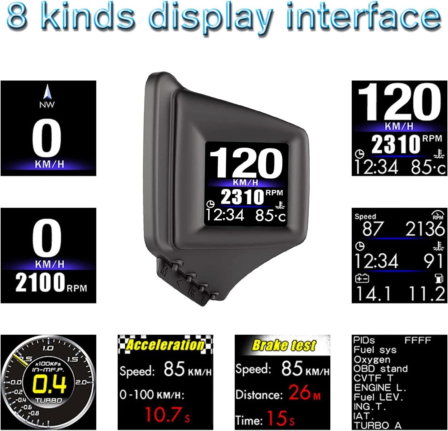 Head Up Display, Car HUD , OBDII & GPS Dual System, The st Model in The Marke…