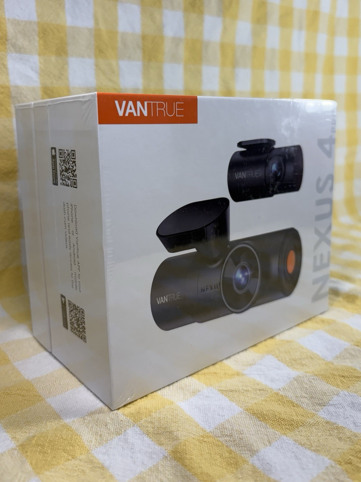 Vantrue Nexus 4 Pro, 4K 3 Channel 5G WiFi GPS Dash Cam, Factory Sealed