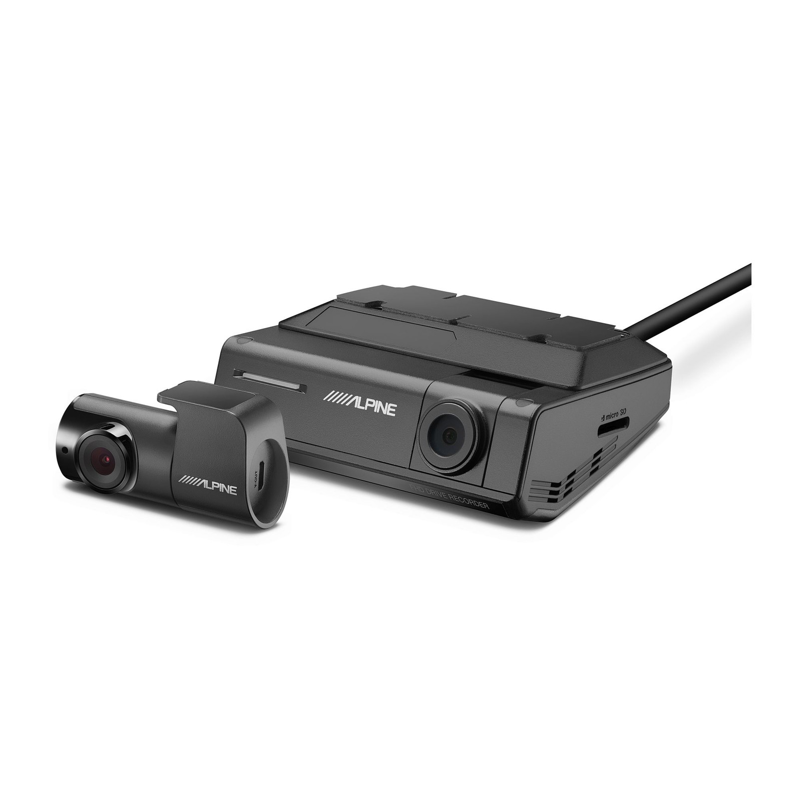Alpine UTE-73BT, RUE-4360 Remote with DVR-C320R Dash Camera
