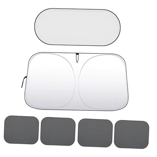 6PCS Car Window Shade, Window Sunshade for Side Window Front 57.09×31.5 inches