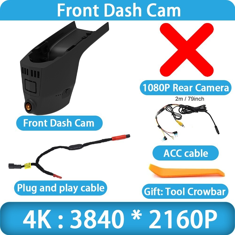 Plug and Play 4K Wifi DVR Dash Cam Camera For BMW 8 Series G14 G15 X5 M G05 G18