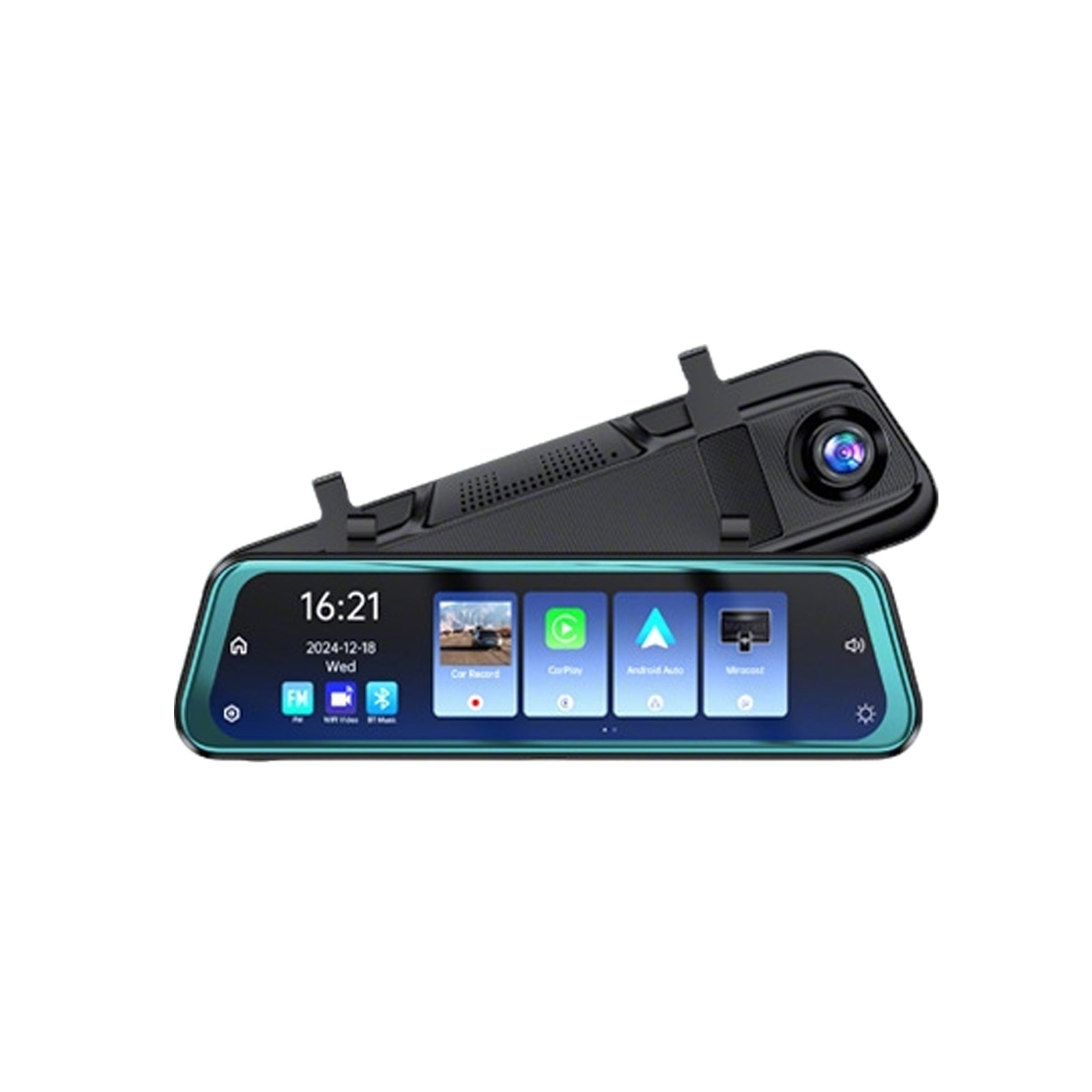 4K 10″ Rear View Mirror Camera, Dash Cam Front and Rear for Car