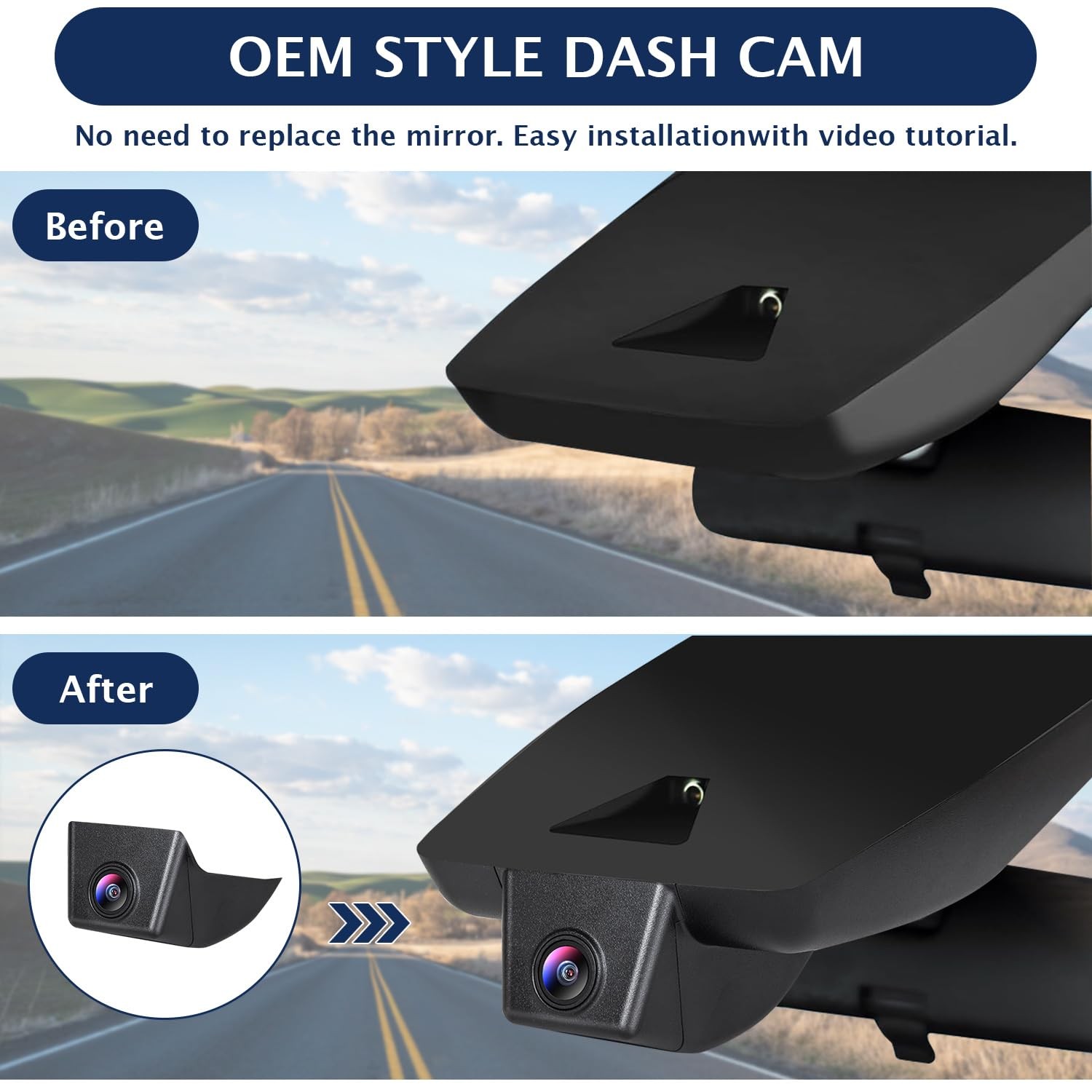 YuYue Electronic 4K Dash Cam Compatible with Toyota RAV4 2019-2021,