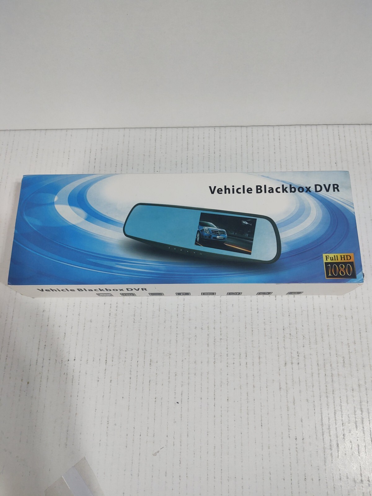 Vehicle Blackbox DVR Rearview Mirror with Backup Camera, OPEN BOX