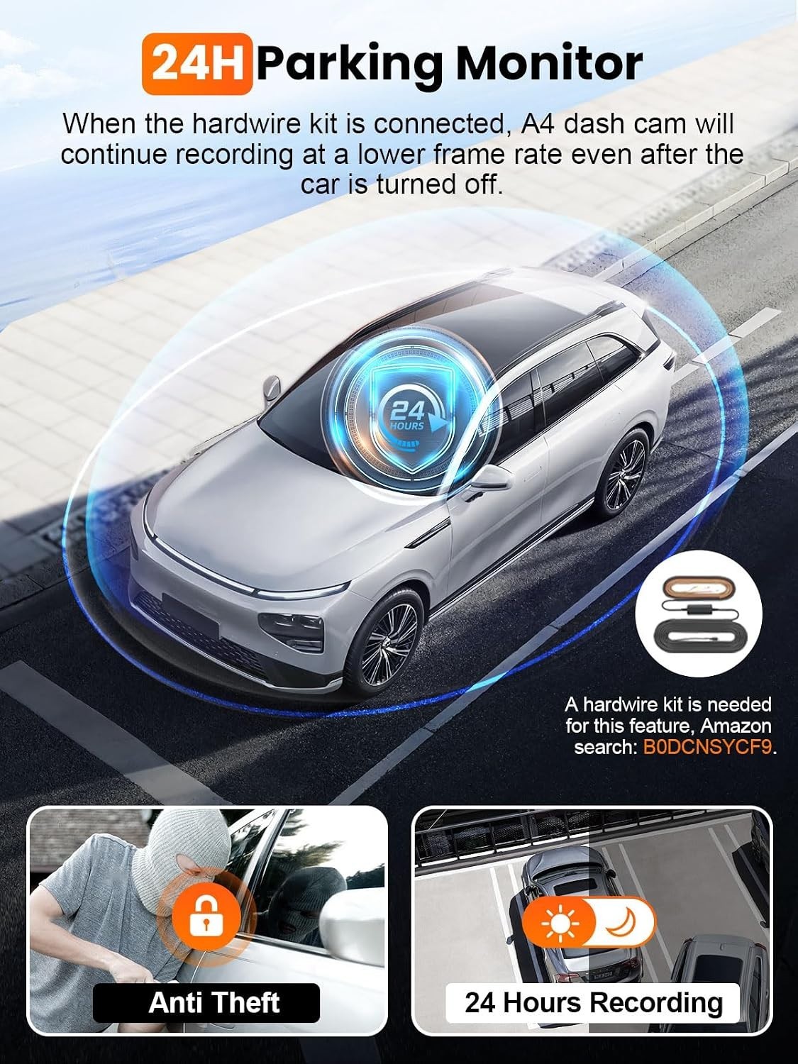 4K+2.5K Dual Dash Cam with GPS & 5G WiFi 6 – Ultimate Security