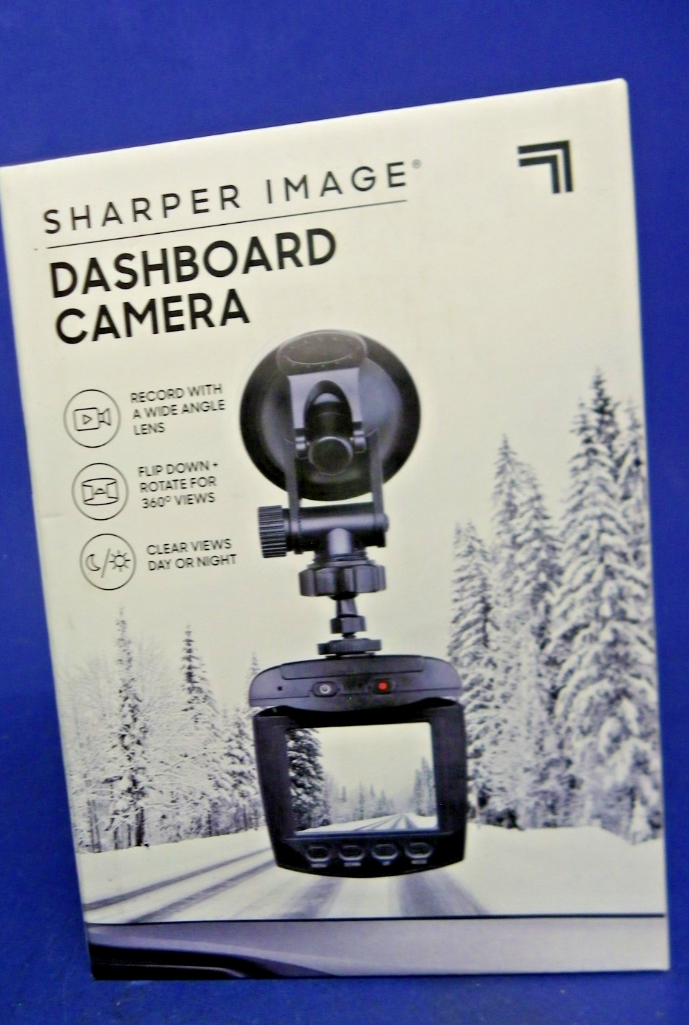 New Sharper Image Dashboard Camera Rotate For 360 Degree View Wide Angle Lens