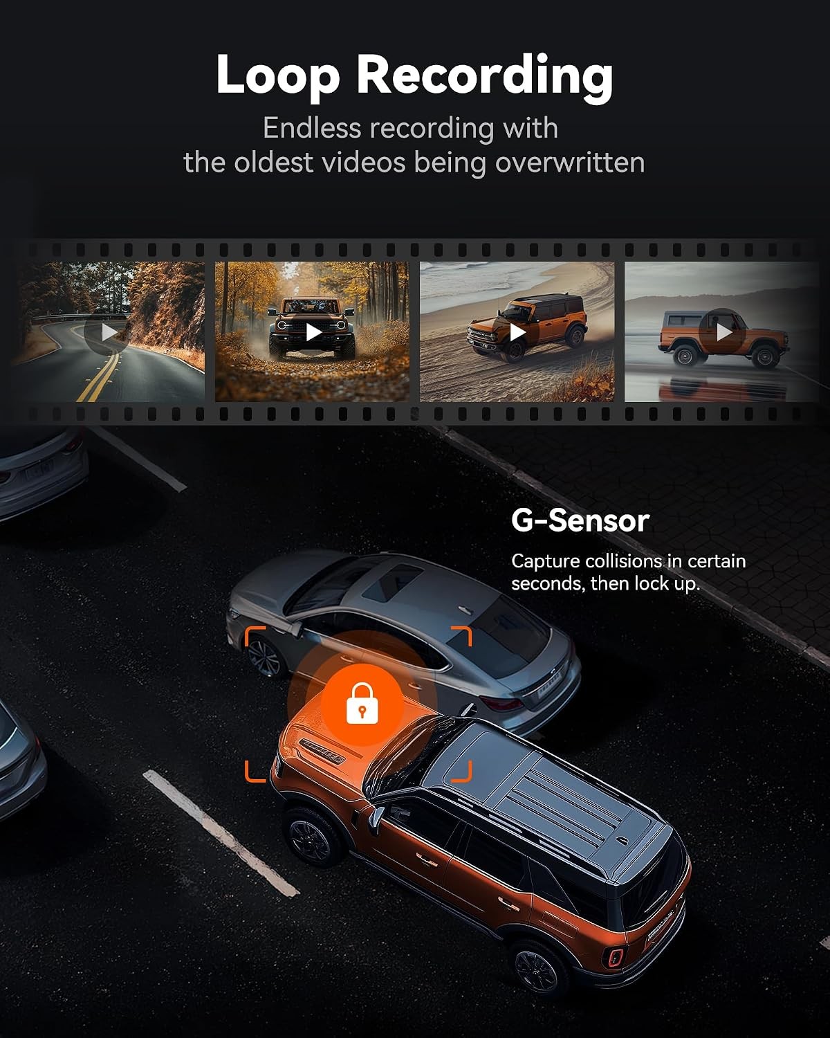 WOLFBOX G900PRO V02 Mirror Dash Cam IMX678 5.8GHz WiFi GPS,W/4A Acc Hardwire Kit
