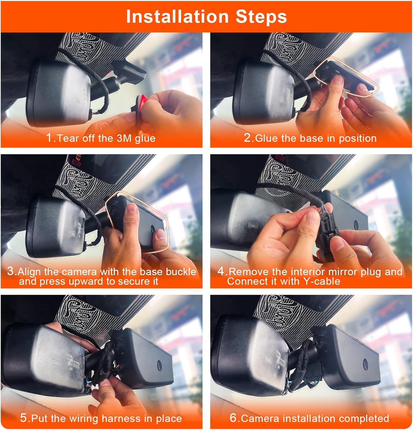 HDR Front 4K Dash Cam for Ford F150 2013-2017 F250/F350 Super Duty 2015-2019 OEM