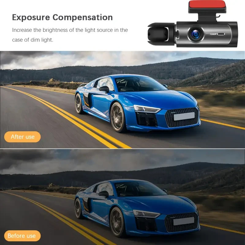 Dash Cam Podofo 1080P Dual Camera, Dash Cam For Cars, Front And Inside & CarView