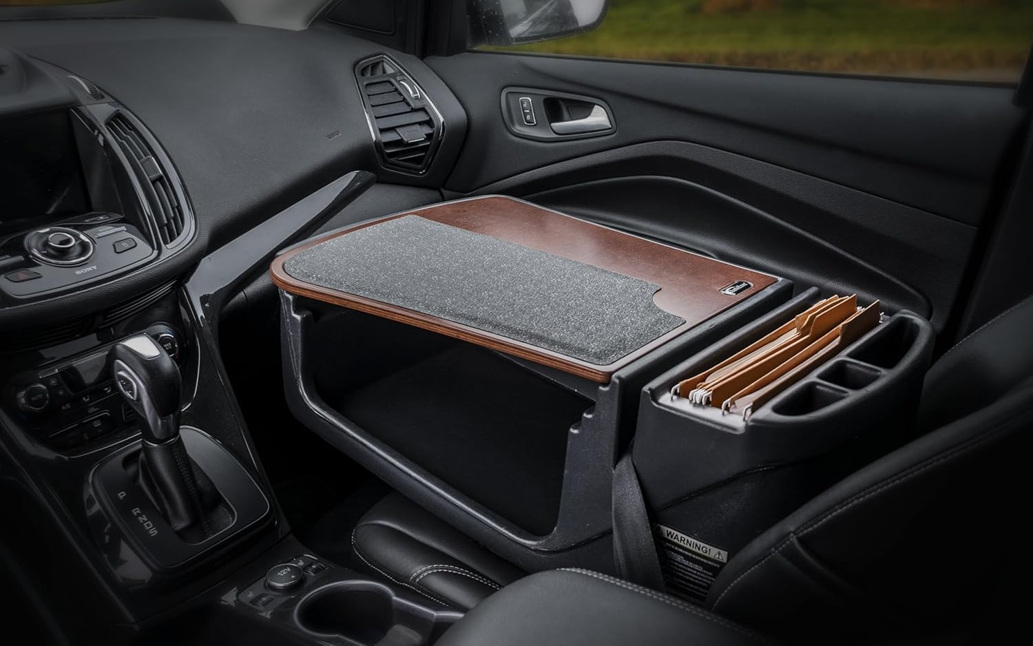 Efficiency Gripmaster Car Desk for Your Vehicle Workstation and Mobile Office, M